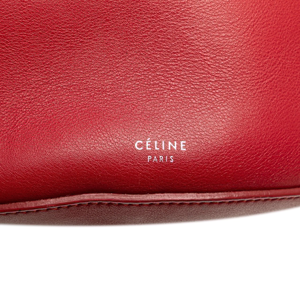 Celine Leather Big Bag Bucket Crossbody Rood