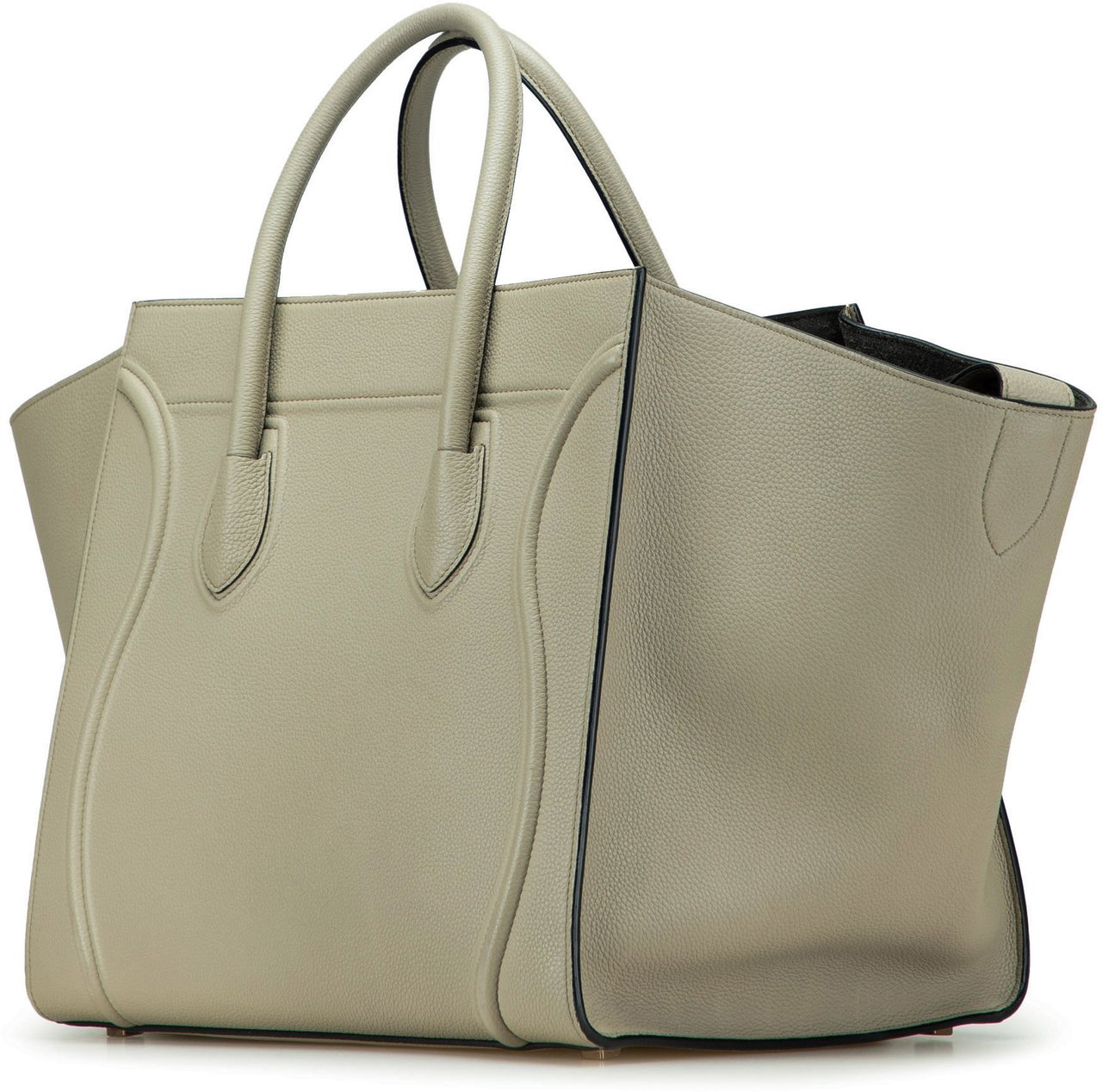 Celine Medium Leather Luggage Phantom Tote Bruin