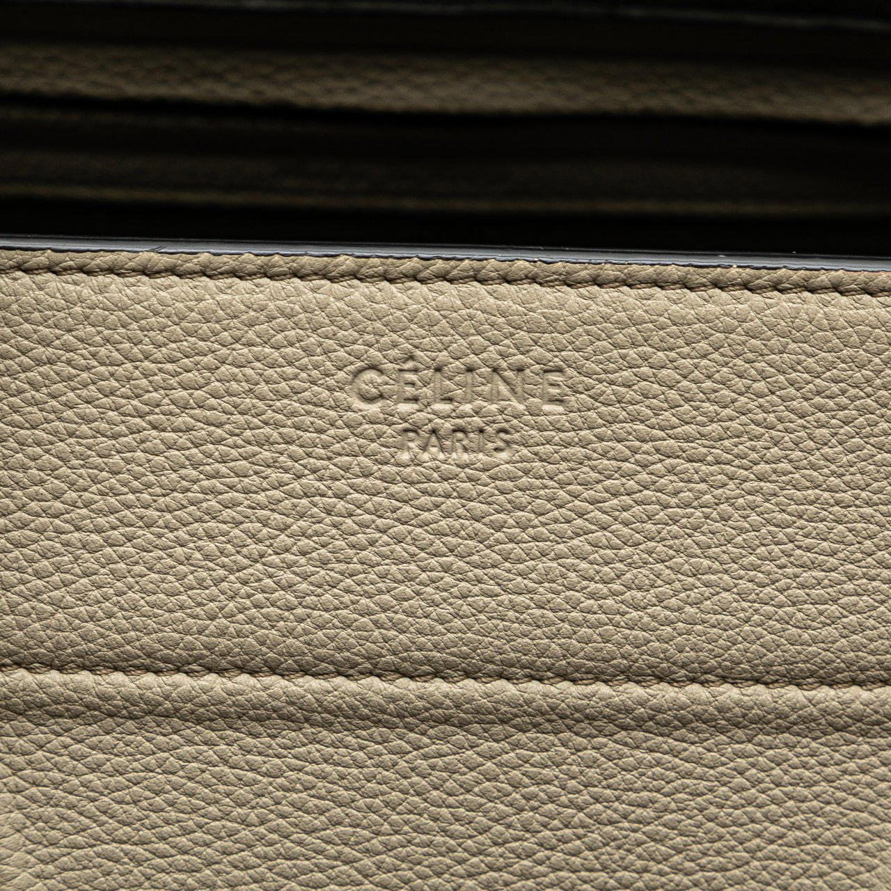 Celine Medium Leather Luggage Phantom Tote Bruin