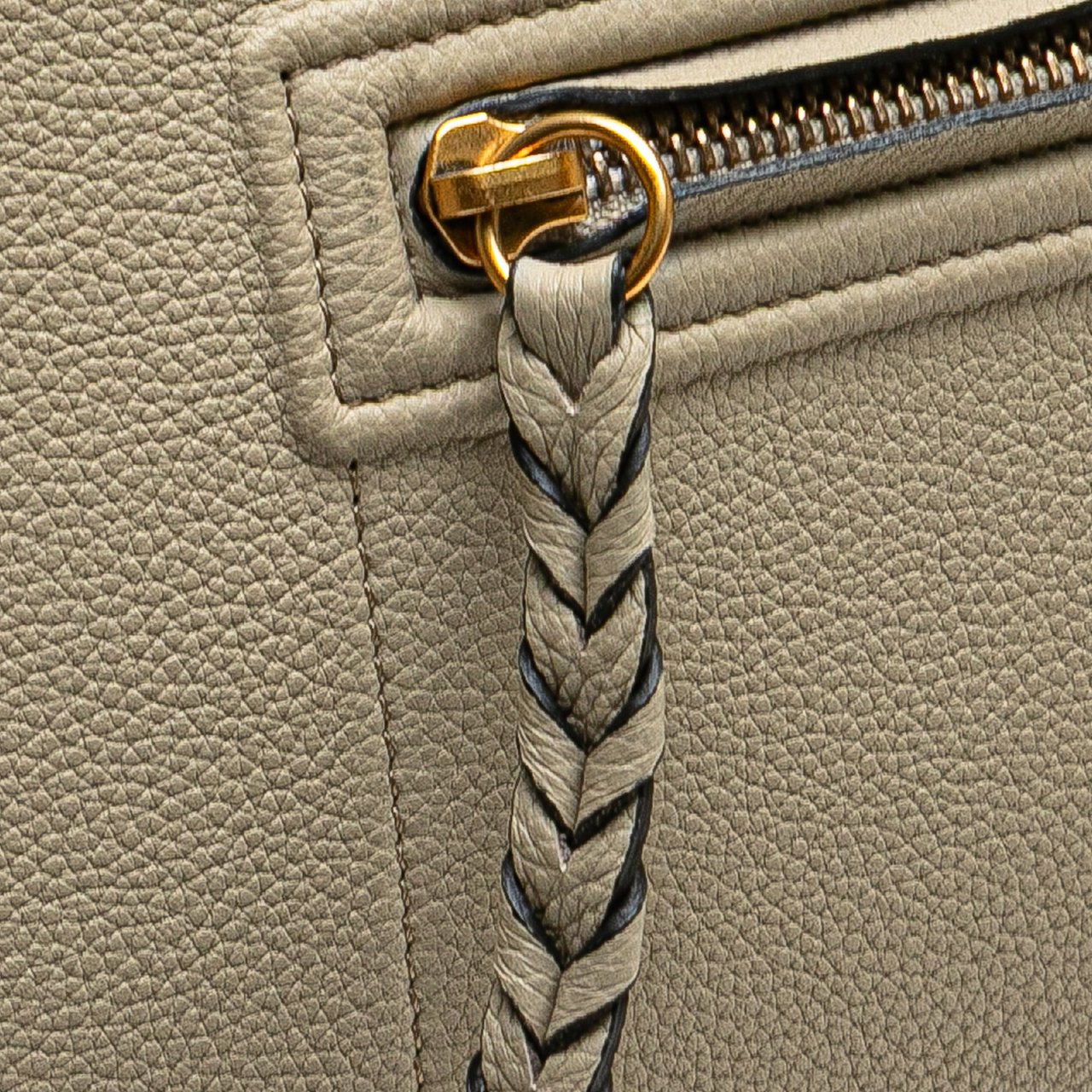 Celine Medium Leather Luggage Phantom Tote Bruin