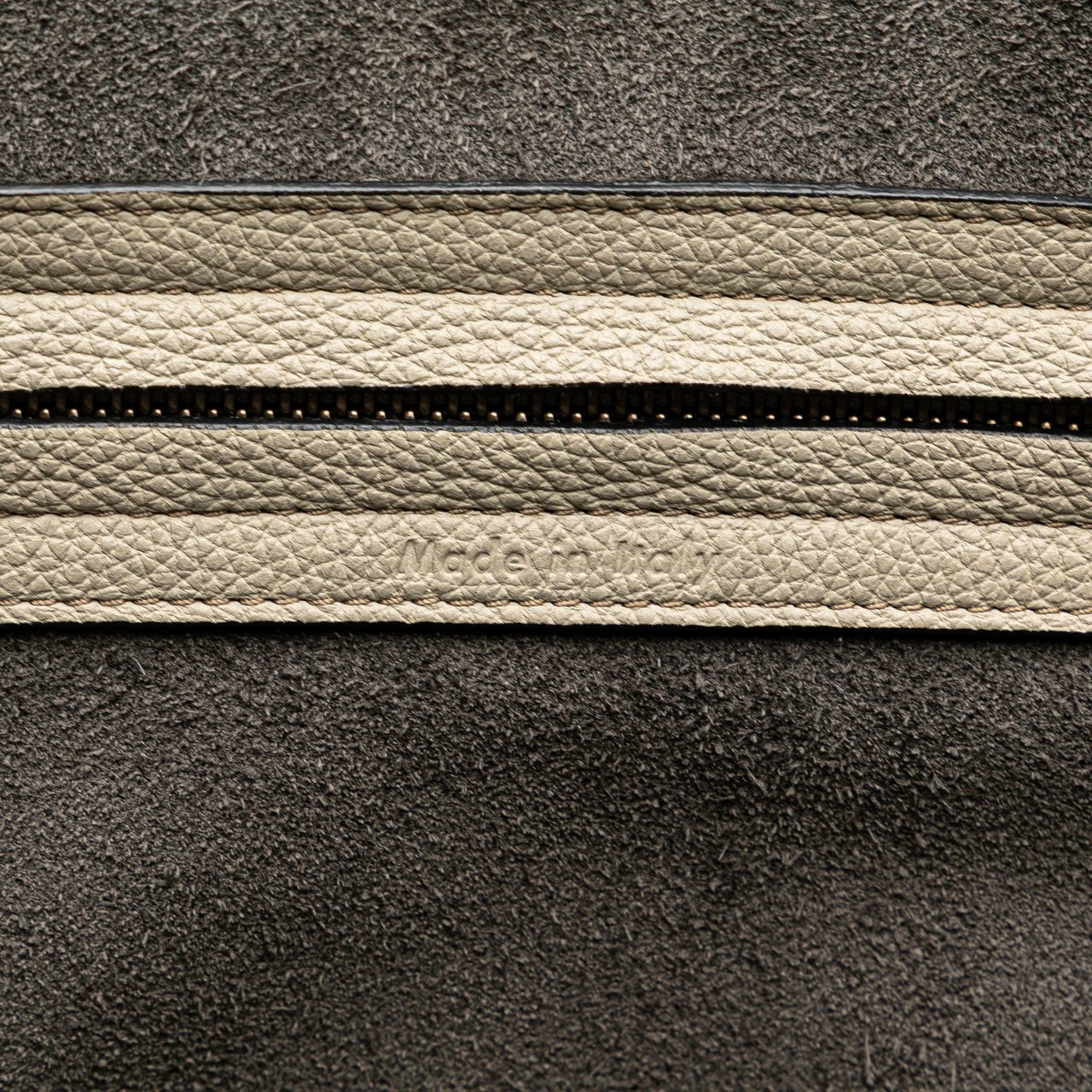 Celine Medium Leather Luggage Phantom Tote Bruin