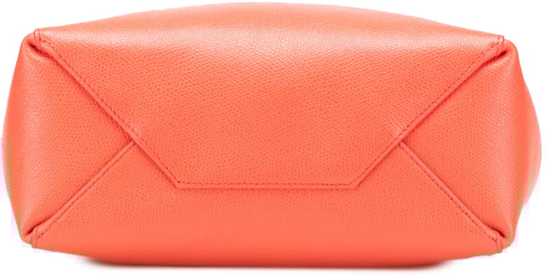 Celine Small Bicolor Leather Vertical Cabas Blauw