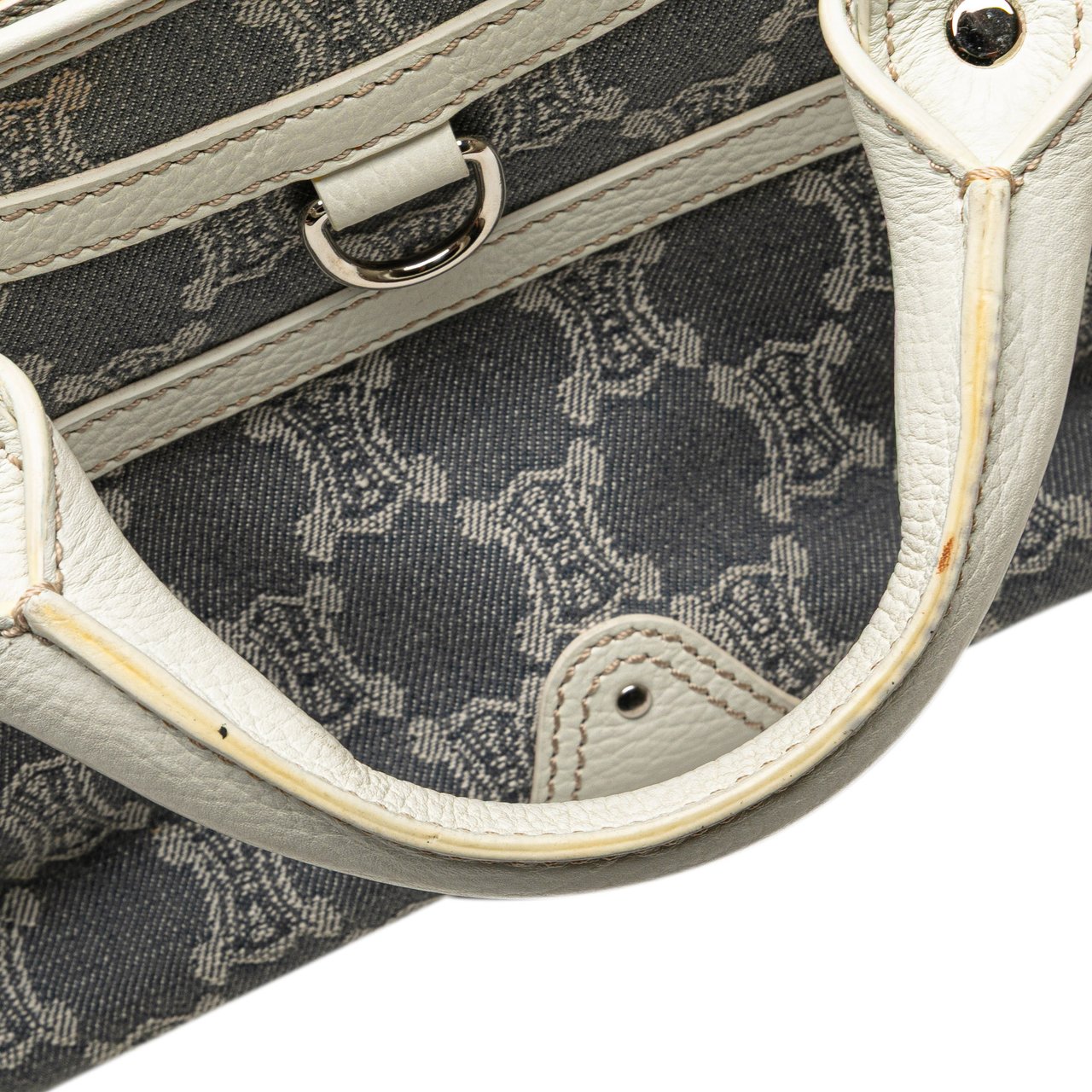 Celine Macadam Denim Boogie Handbag Blauw