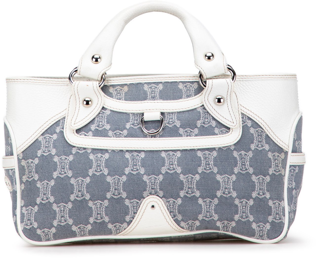 Celine Macadam Denim Boogie Handbag Blauw