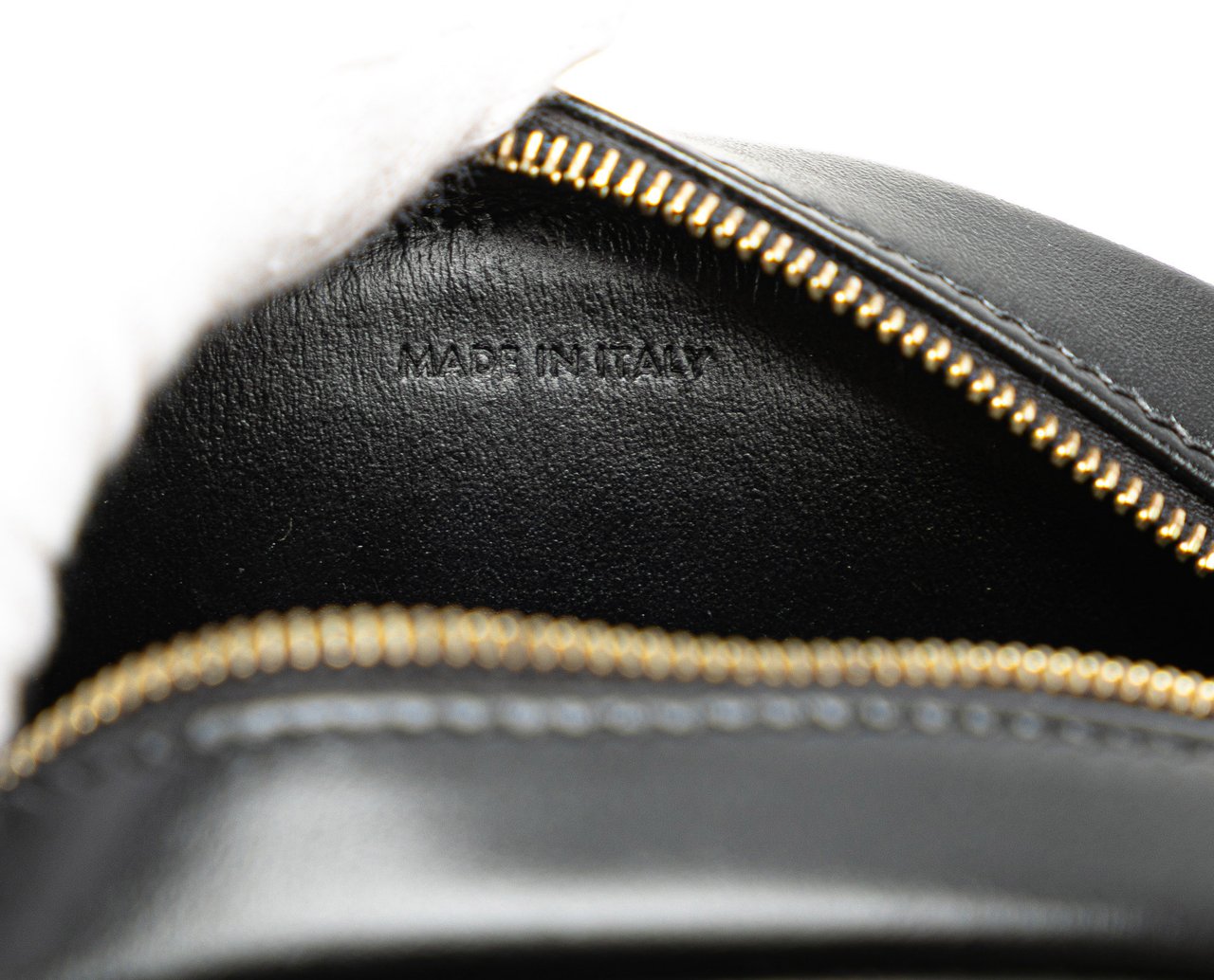 Celine Small Calfskin Cuir Triomphe Oval Crossbody Zwart