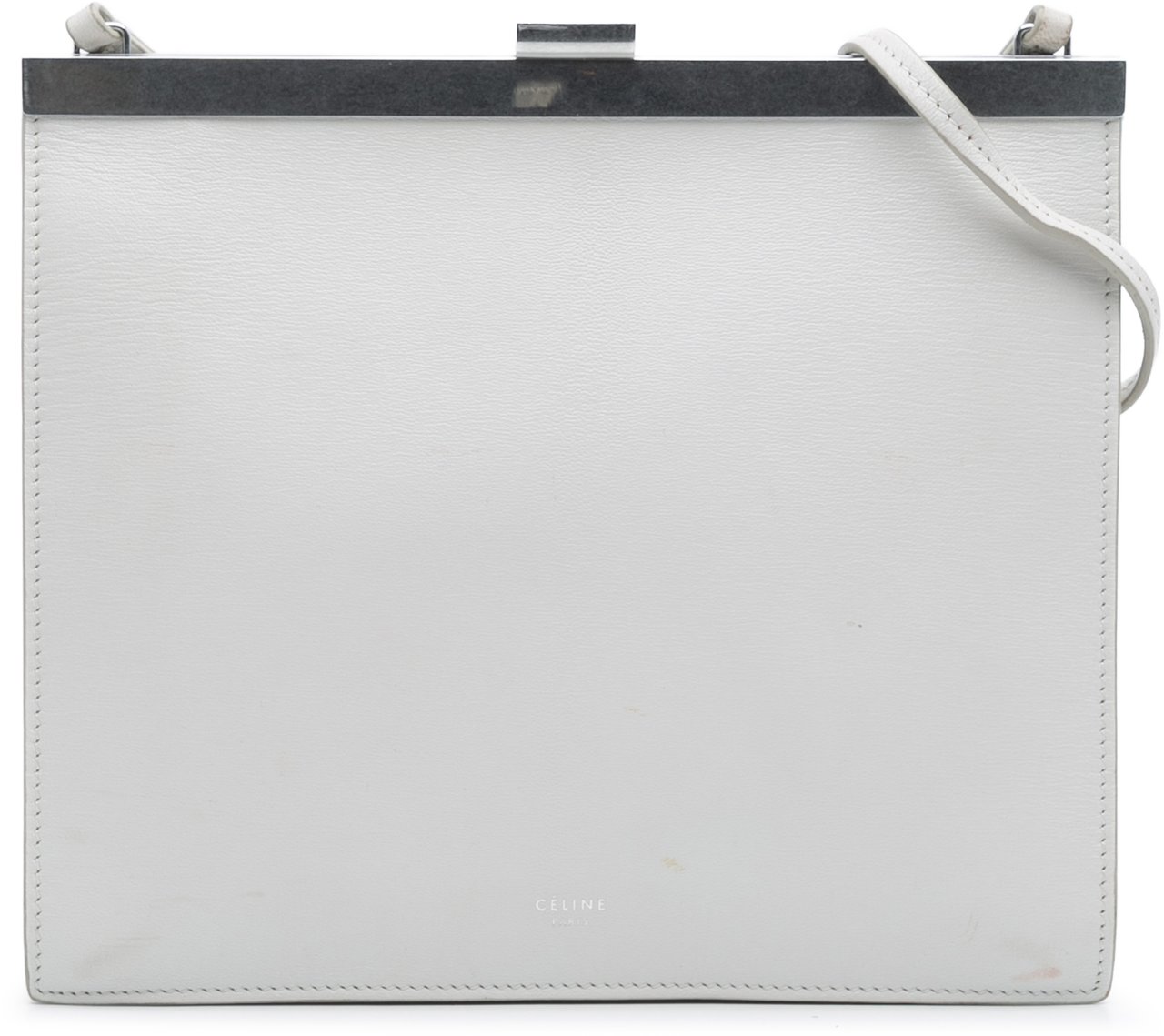 Celine Mini Leather Clasp Crossbody Wit