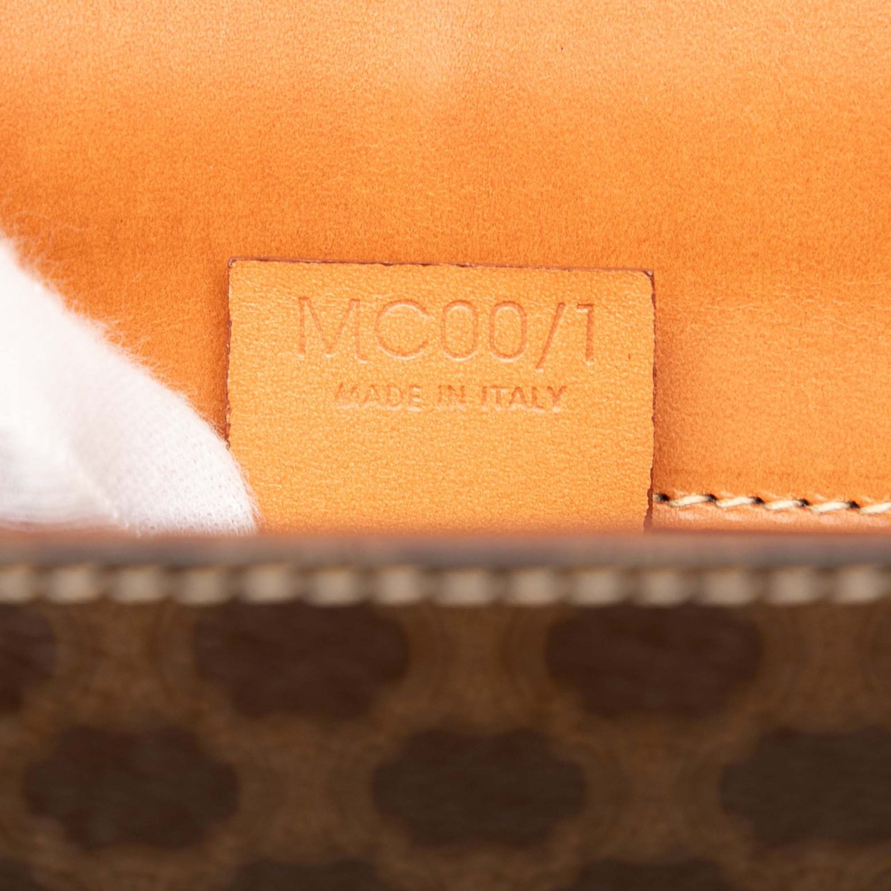 Celine Macadam Coated Canvas Tote Bruin