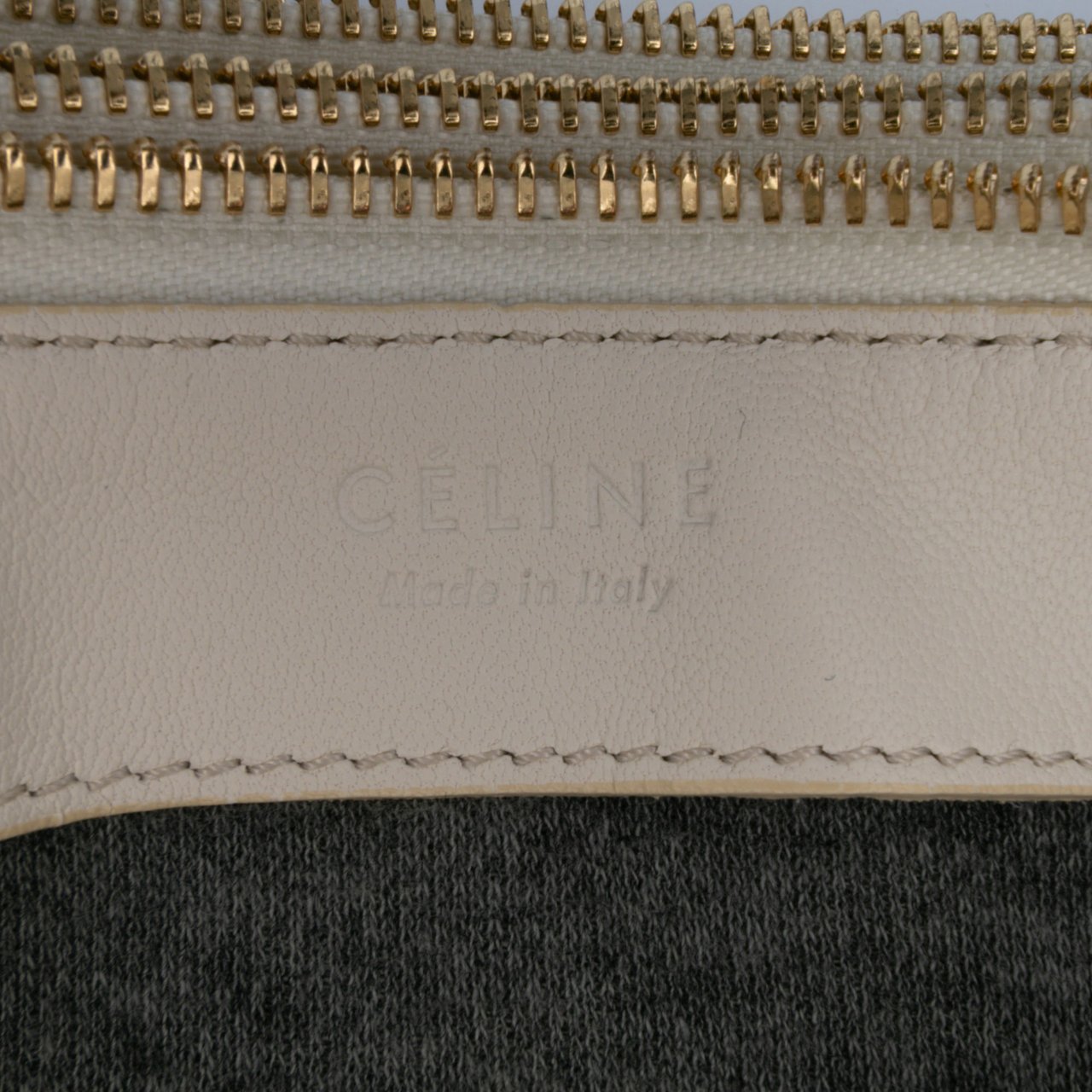 Celine Large Lambskin Trio Crossbody Wit