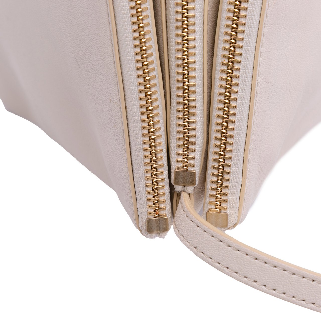 Celine Large Lambskin Trio Crossbody Wit