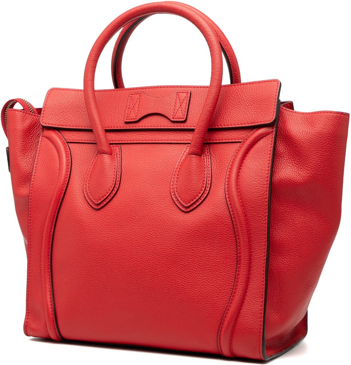 Celine Mini Leather Luggage Tote Oranje
