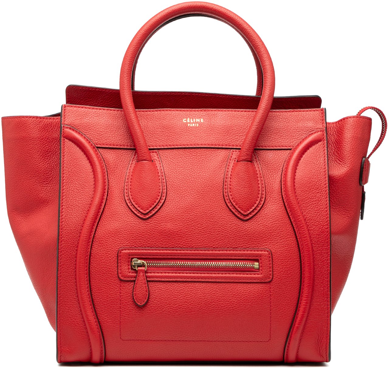 Celine Mini Leather Luggage Tote Oranje