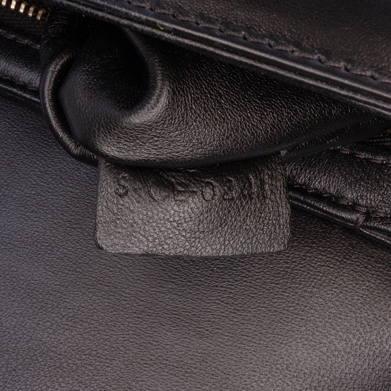 Celine Teen Embroidered Canvas and Calfskin Triomphe Crossbody Bruin