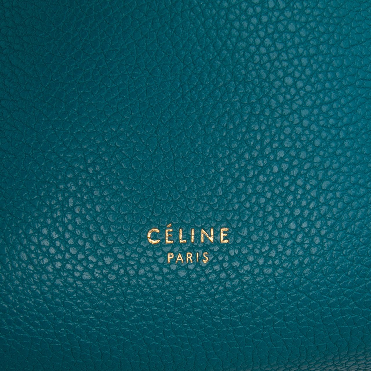 Celine Small Soft Grained Calfskin Seau Sangle Bucket Bag Blauw