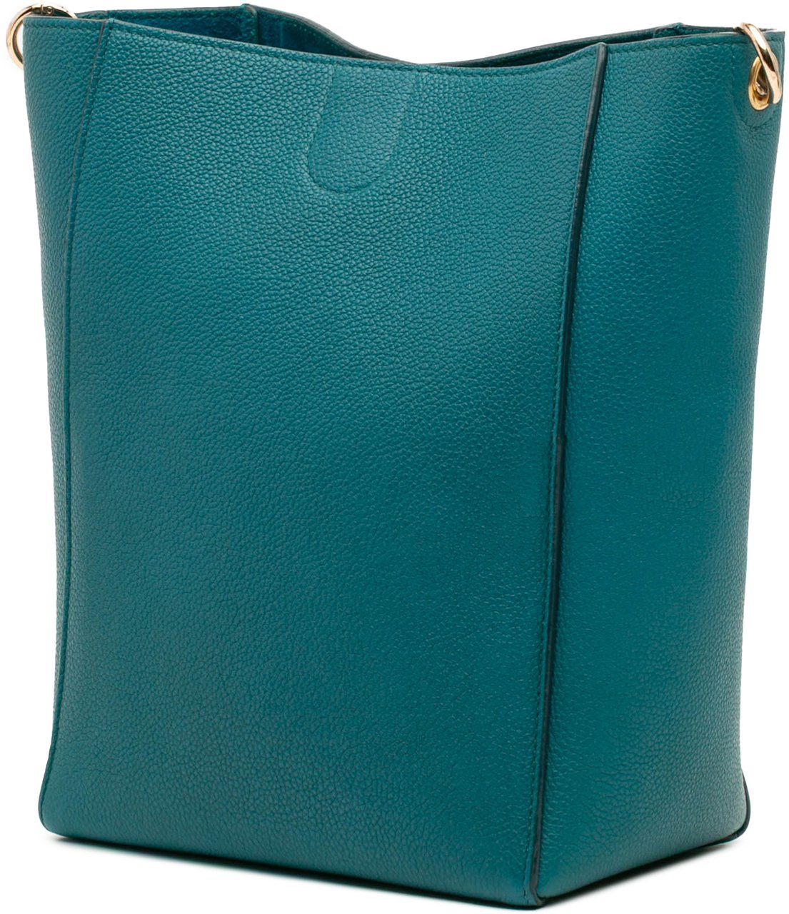 Celine Small Soft Grained Calfskin Seau Sangle Bucket Bag Blauw