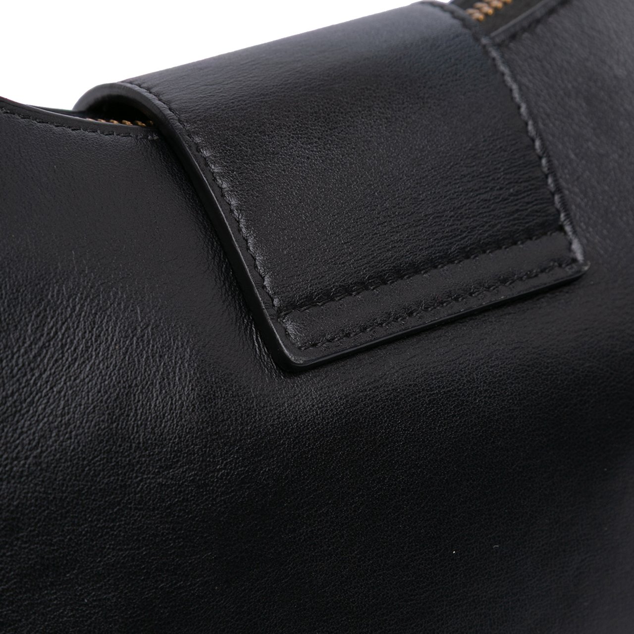 Celine Medium Calfskin Triomphe Ava Shoulder Bag Zwart