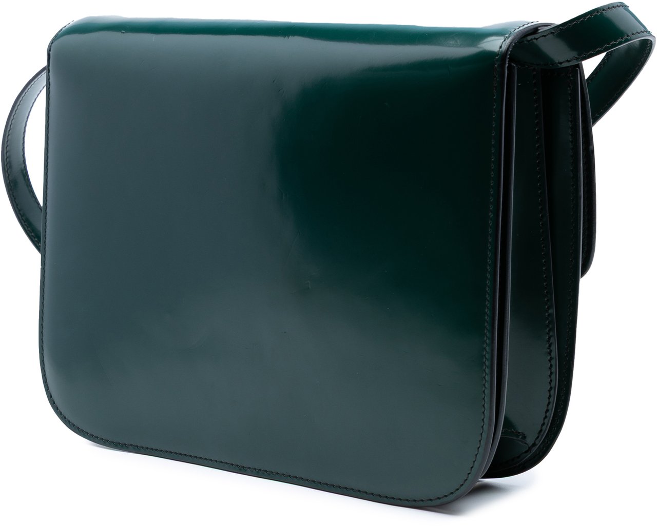 Celine Medium Patent Classic Box Groen