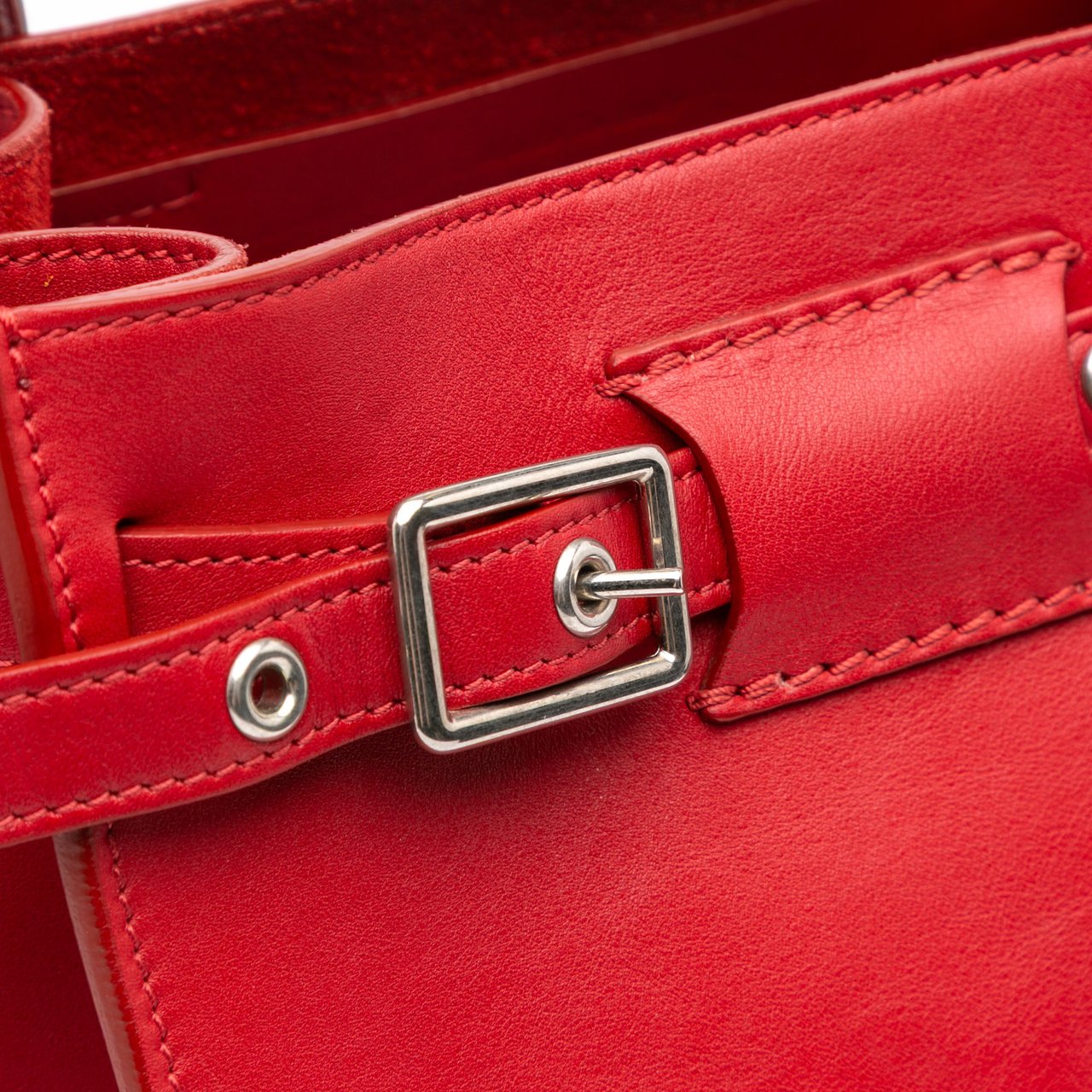 Celine Leather Big Bag Bucket Crossbody Rood