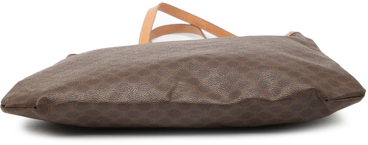 Celine Macadam Coated Canvas Tote Bruin