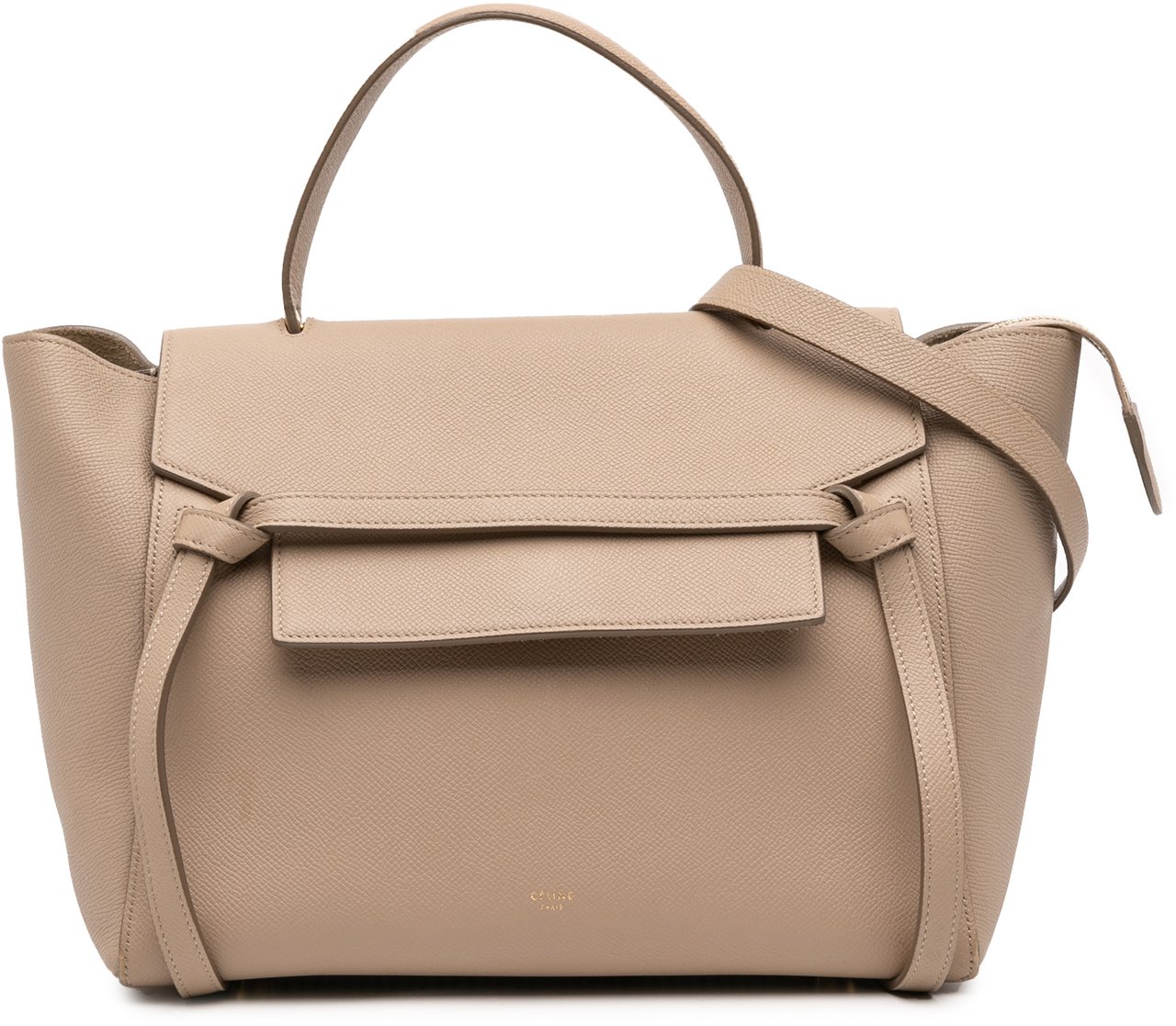 Celine Mini Grained Calfskin Belt Bag Bruin