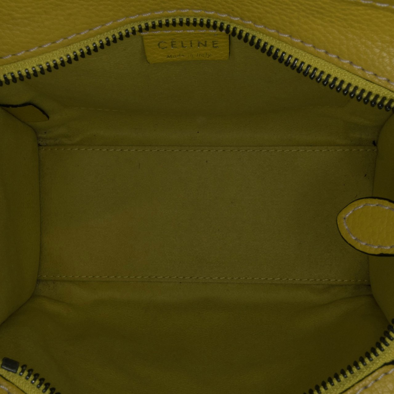 Celine Nano Luggage Tote Geel
