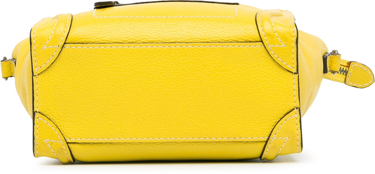 Celine Nano Luggage Tote Geel