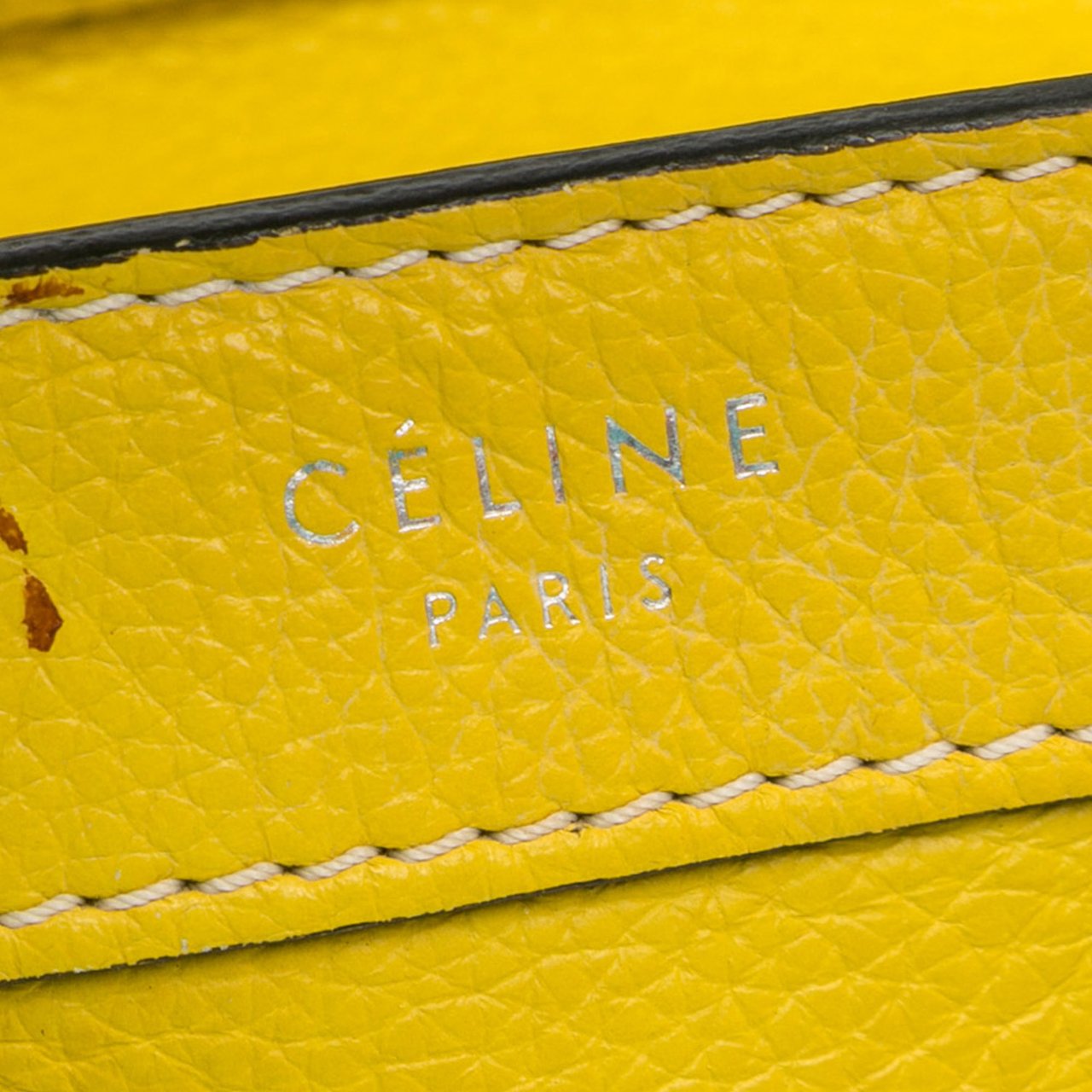 Celine Nano Luggage Tote Geel