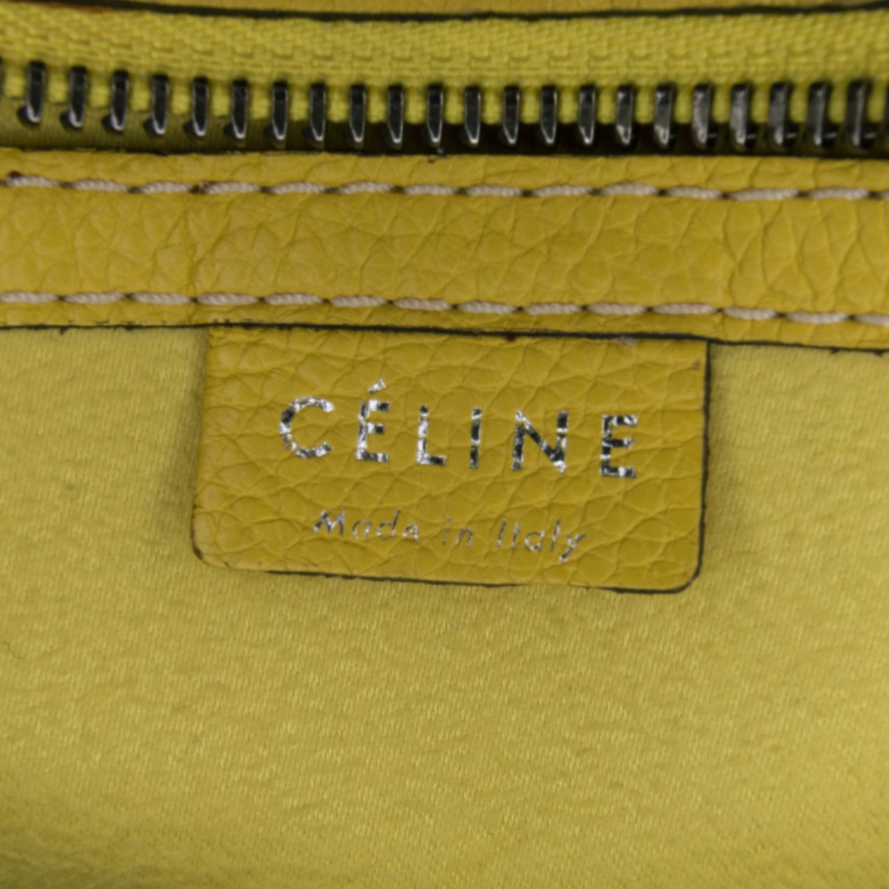 Celine Nano Luggage Tote Geel