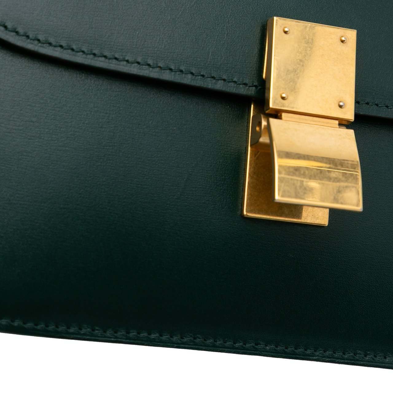 Celine Teen Calfskin Classic Box Groen