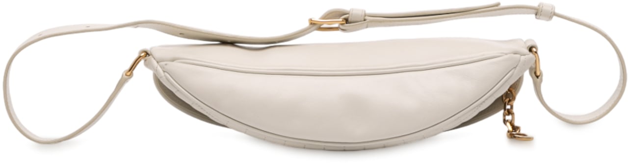 Celine Quilted Calfskin C Charm Belt Bag Wit