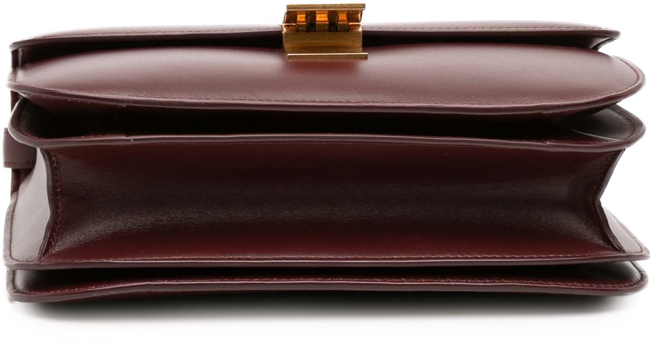 Celine Medium Calfskin Classic Box Rood