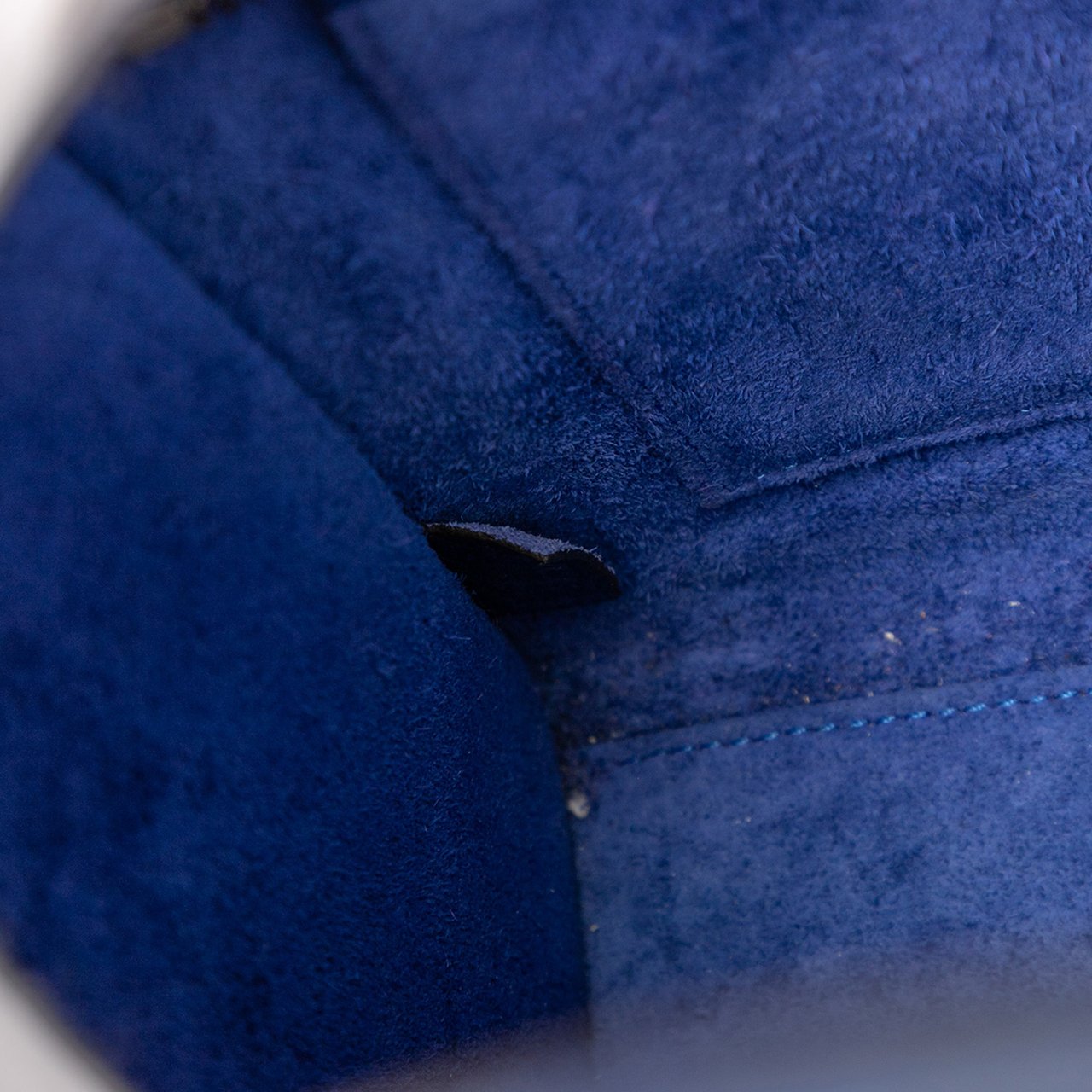 Celine Nano Leather Luggage Tote Blauw