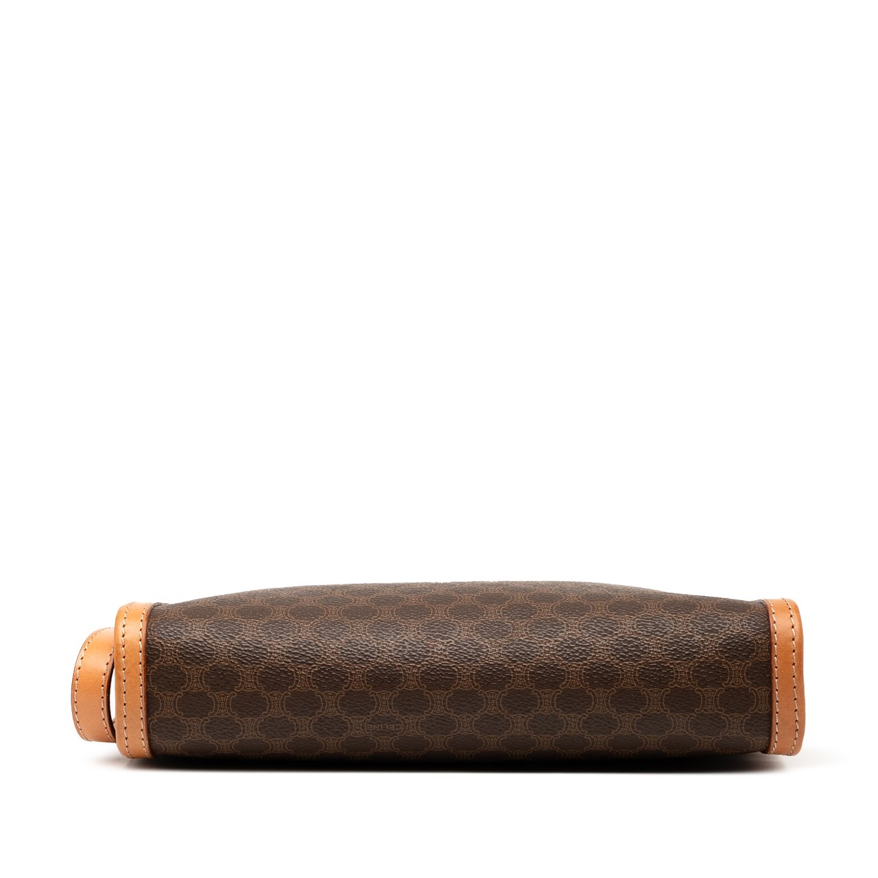 Celine Macadam Coated Canvas Clutch Bruin