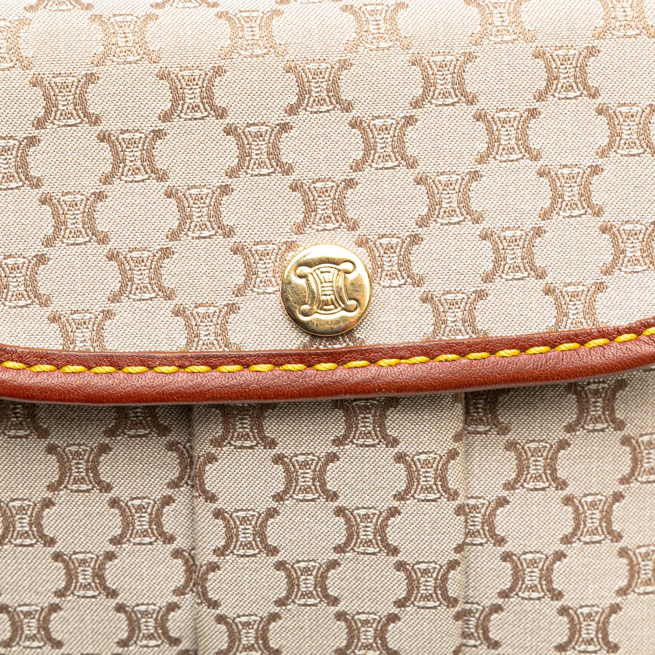 Celine Macadam Canvas Crossbody Bruin