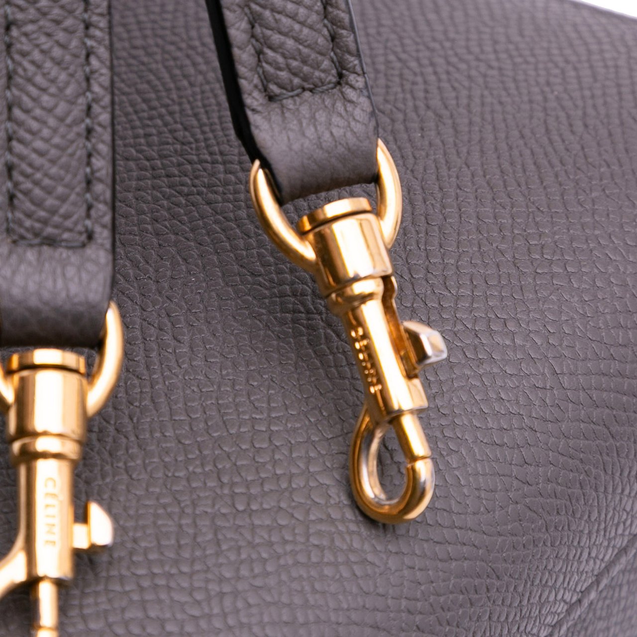 Celine Nano Grained Calfskin Belt Bag Grijs
