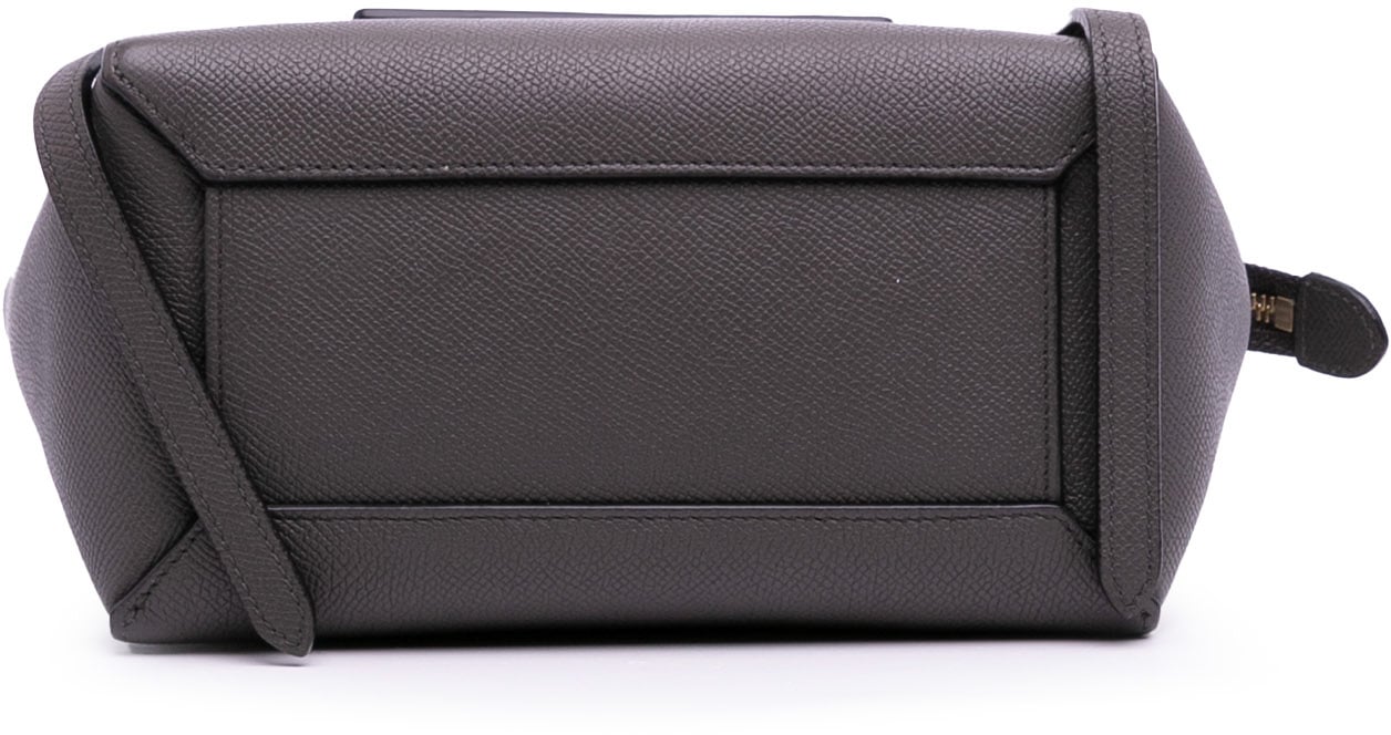 Celine Nano Grained Calfskin Belt Bag Grijs
