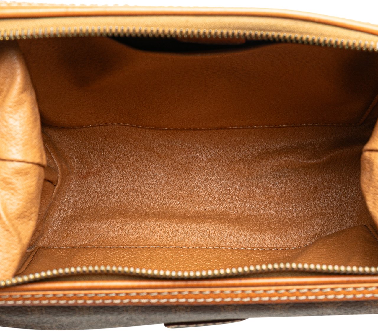 Celine Macadam Coated Canvas Clutch Bruin