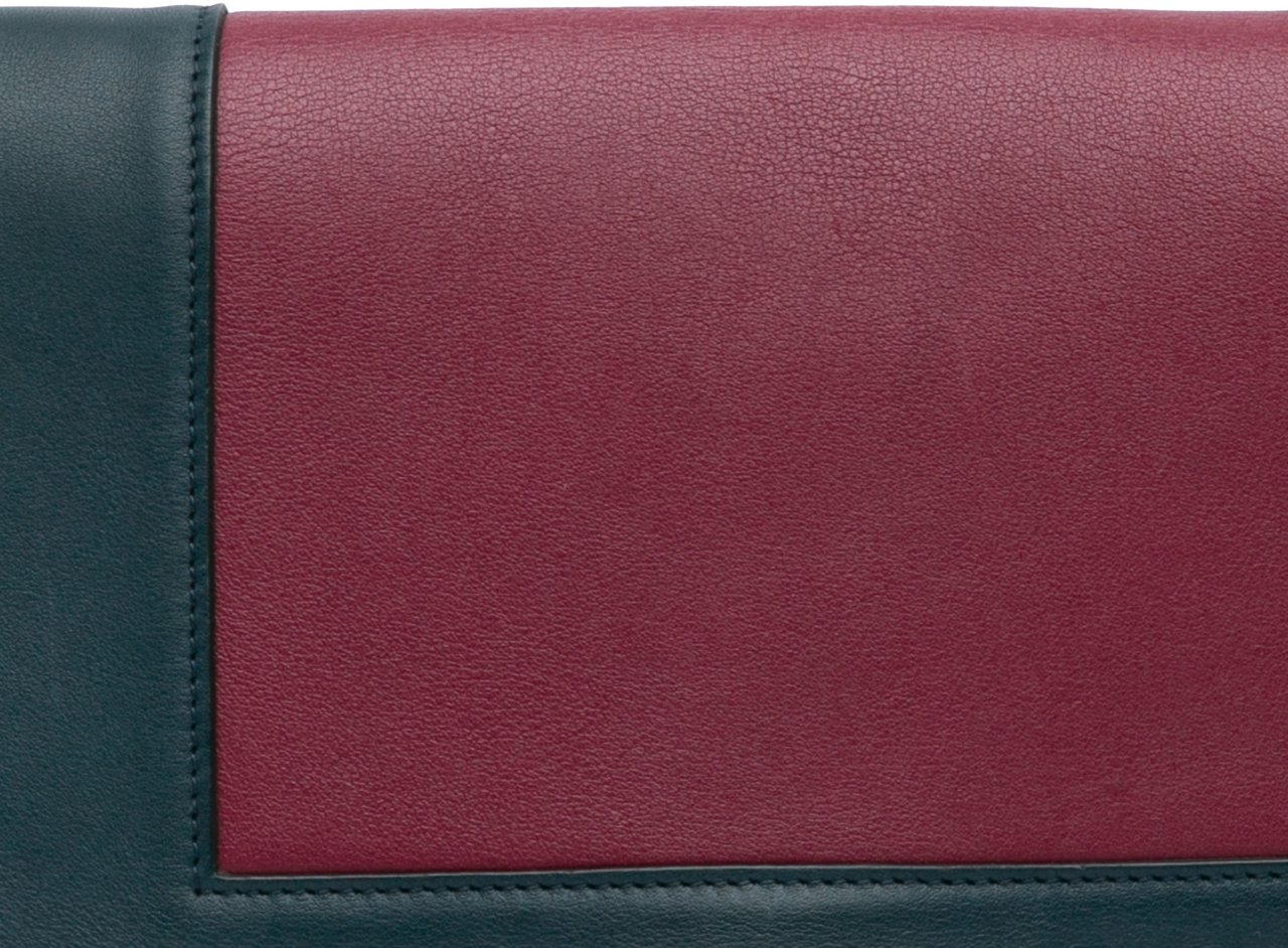 Celine Leather Frame Shoulder Bag Rood