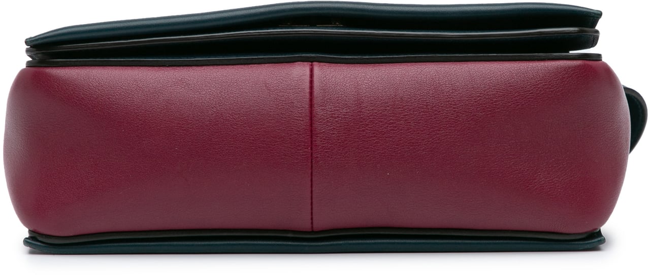 Celine Leather Frame Shoulder Bag Rood