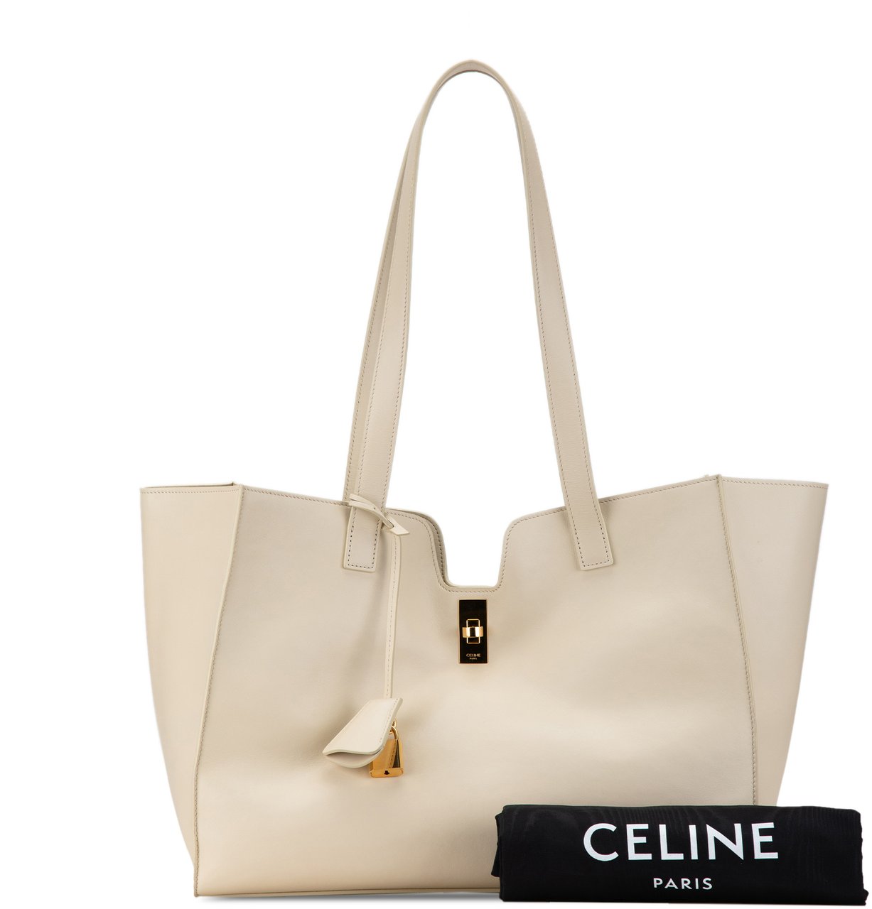 Celine Smooth Calfskin Soft 16 Cabas Wit