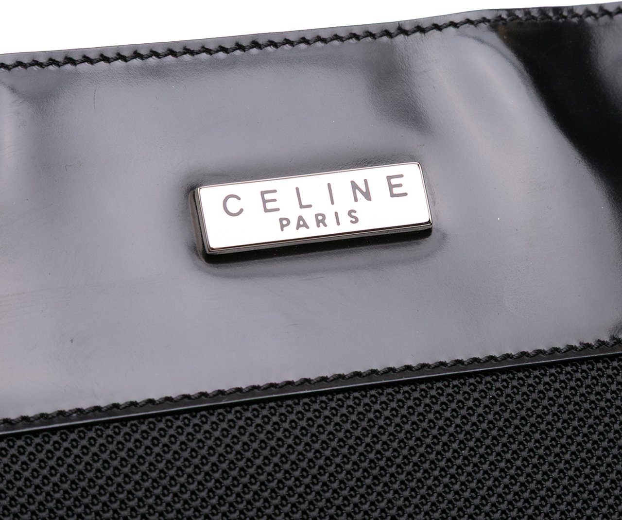 Celine Nylon Shoulder Bag Zwart