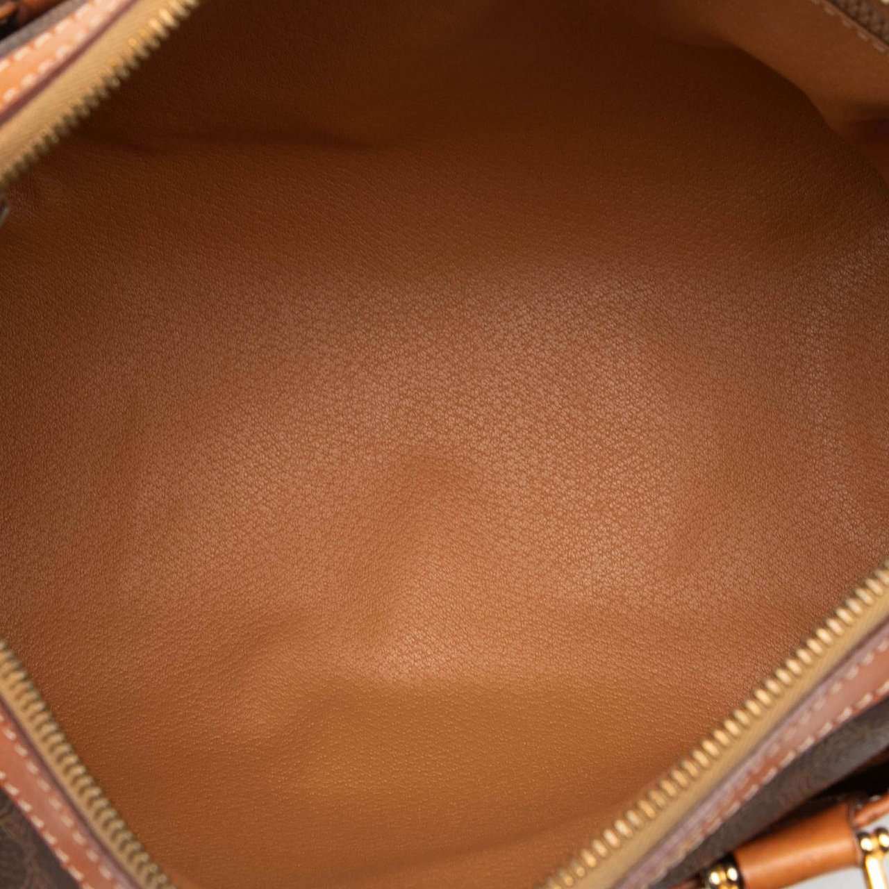 Celine Macadam Coated Canvas Handbag Bruin