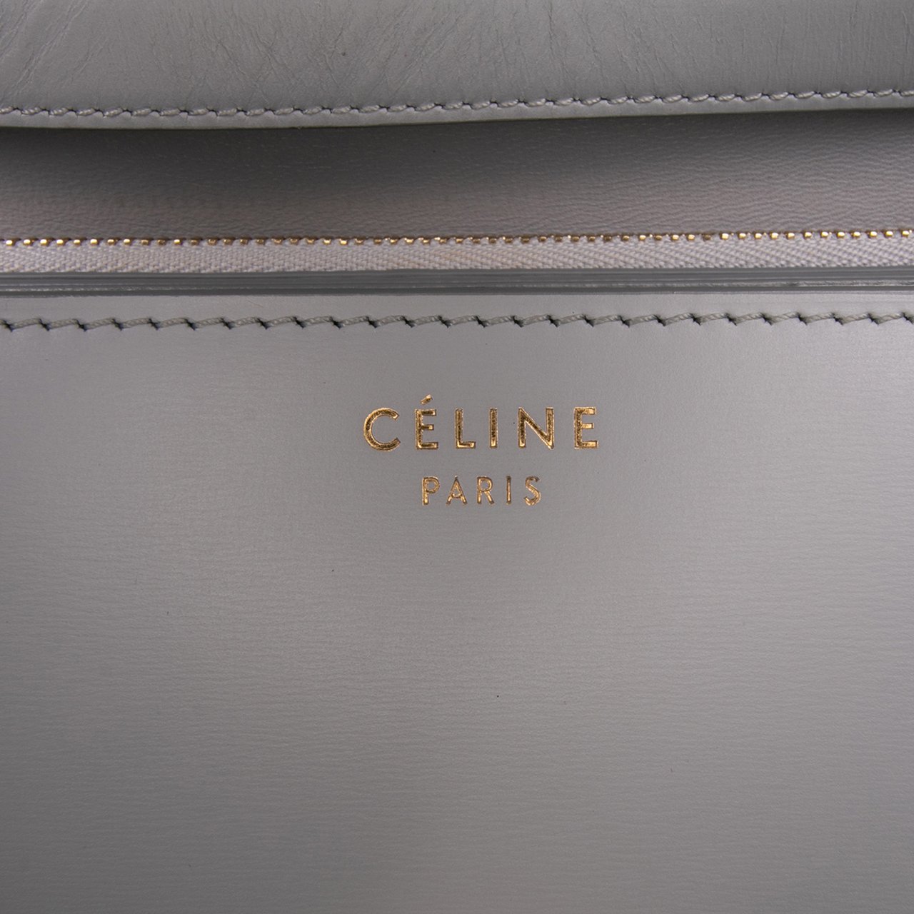 Celine Medium Calfskin Classic Box Grijs