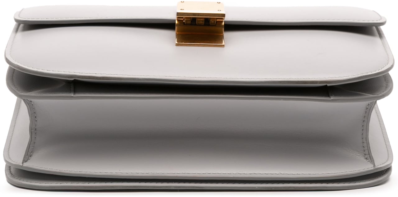 Celine Medium Calfskin Classic Box Grijs