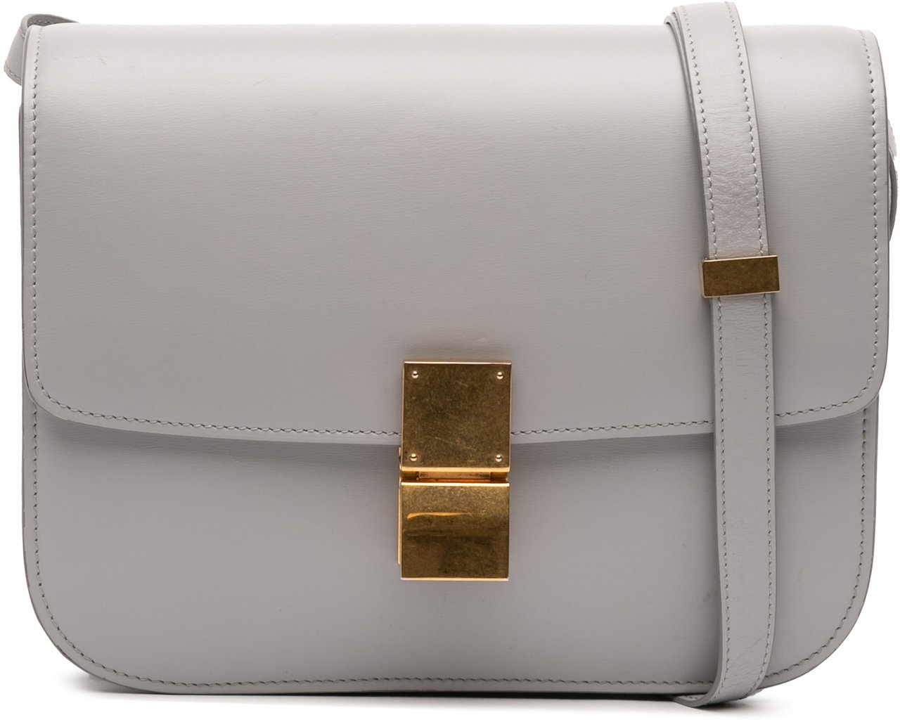Celine Medium Calfskin Classic Box Grijs