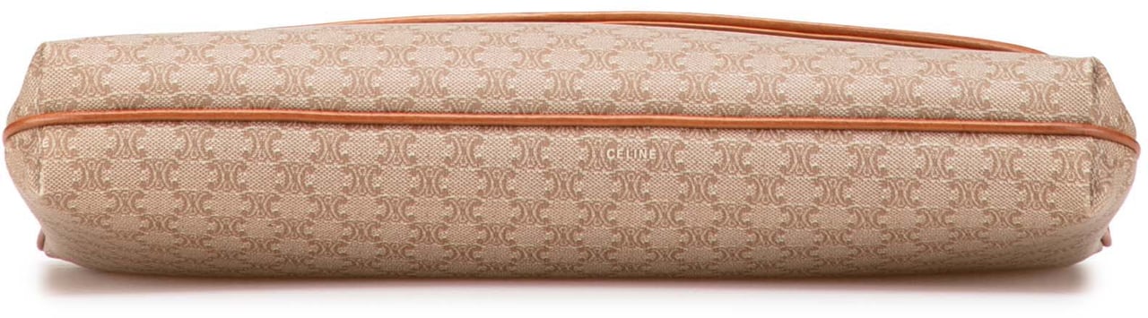 Celine Macadam Coated Canvas Clutch Bruin