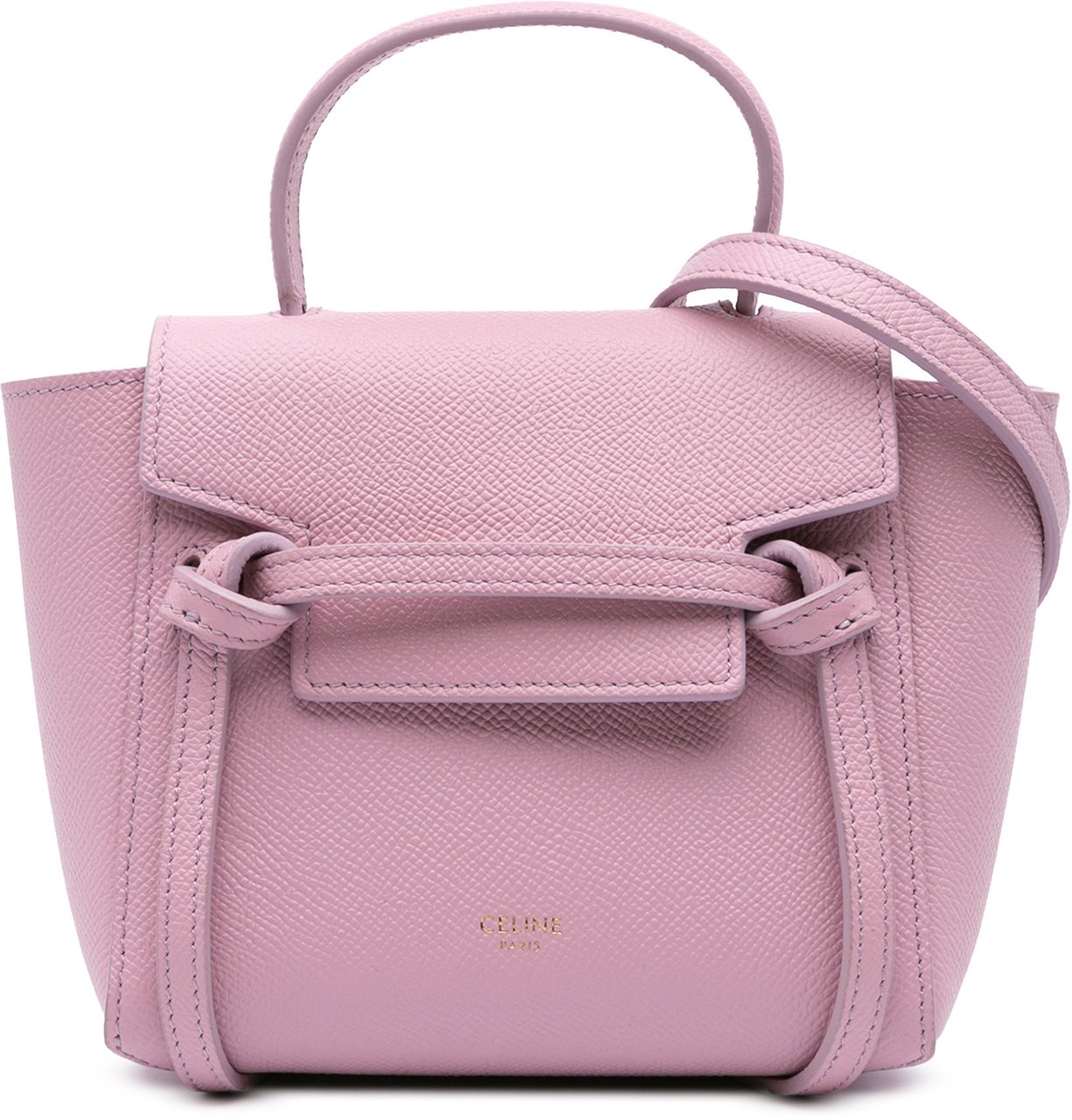 Celine Pico Grained Calfskin Belt Bag Roze