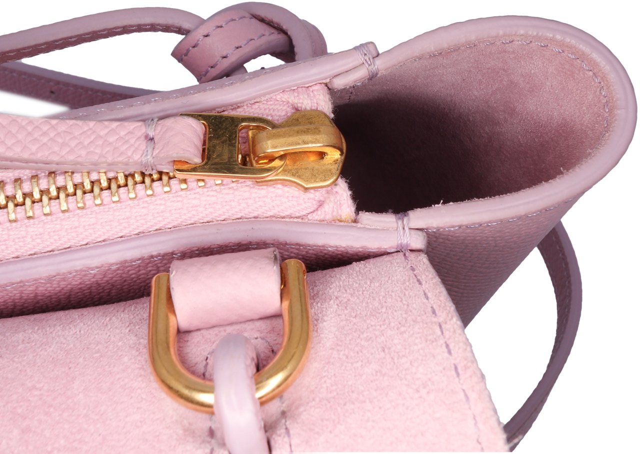Celine Pico Grained Calfskin Belt Bag Roze