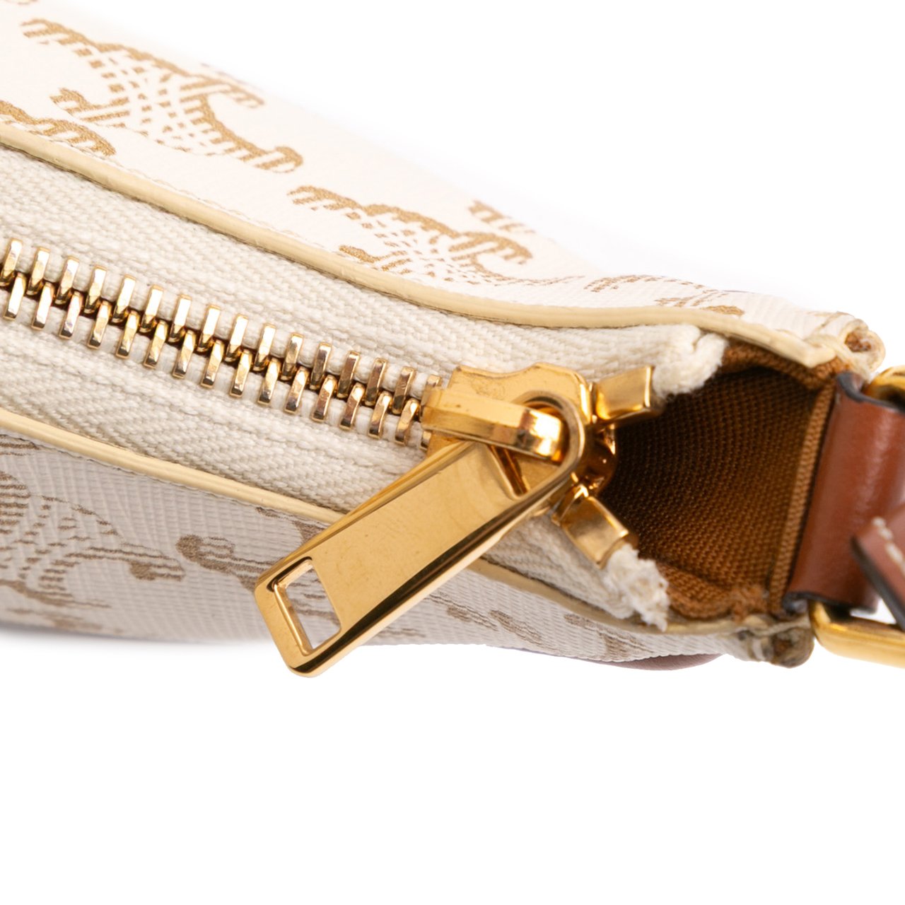 Celine Triomphe Coated Canvas Ava Shoulder Bag Bruin