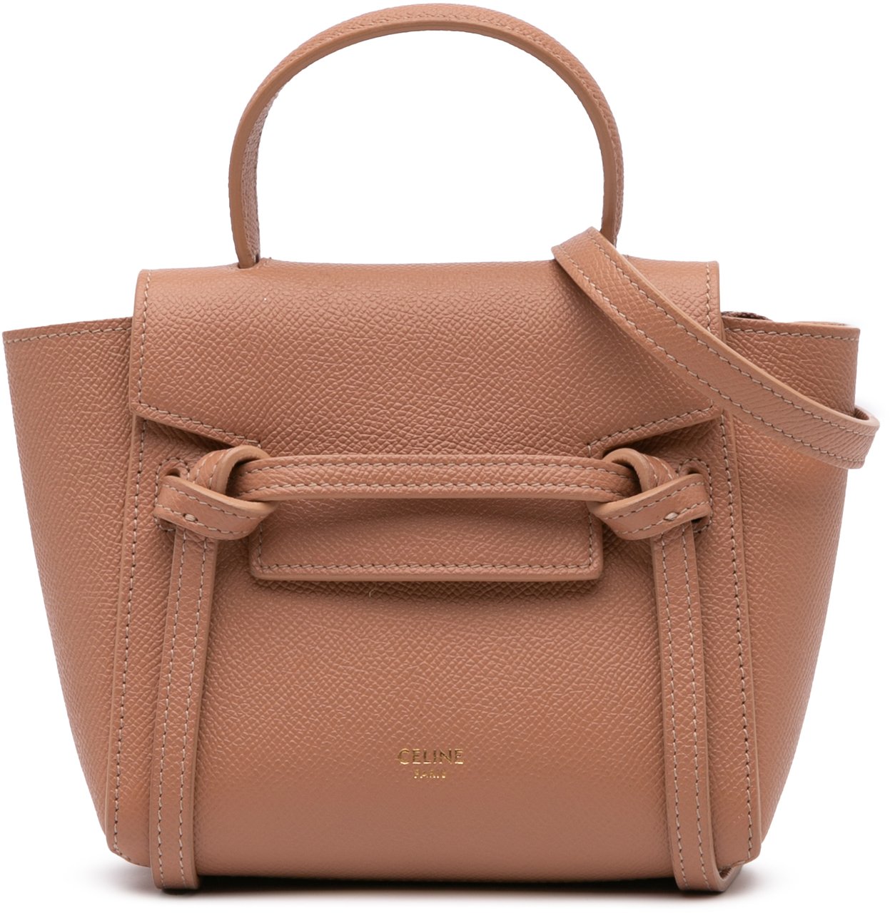 Celine Pico Grained Calfskin Belt Bag Roze