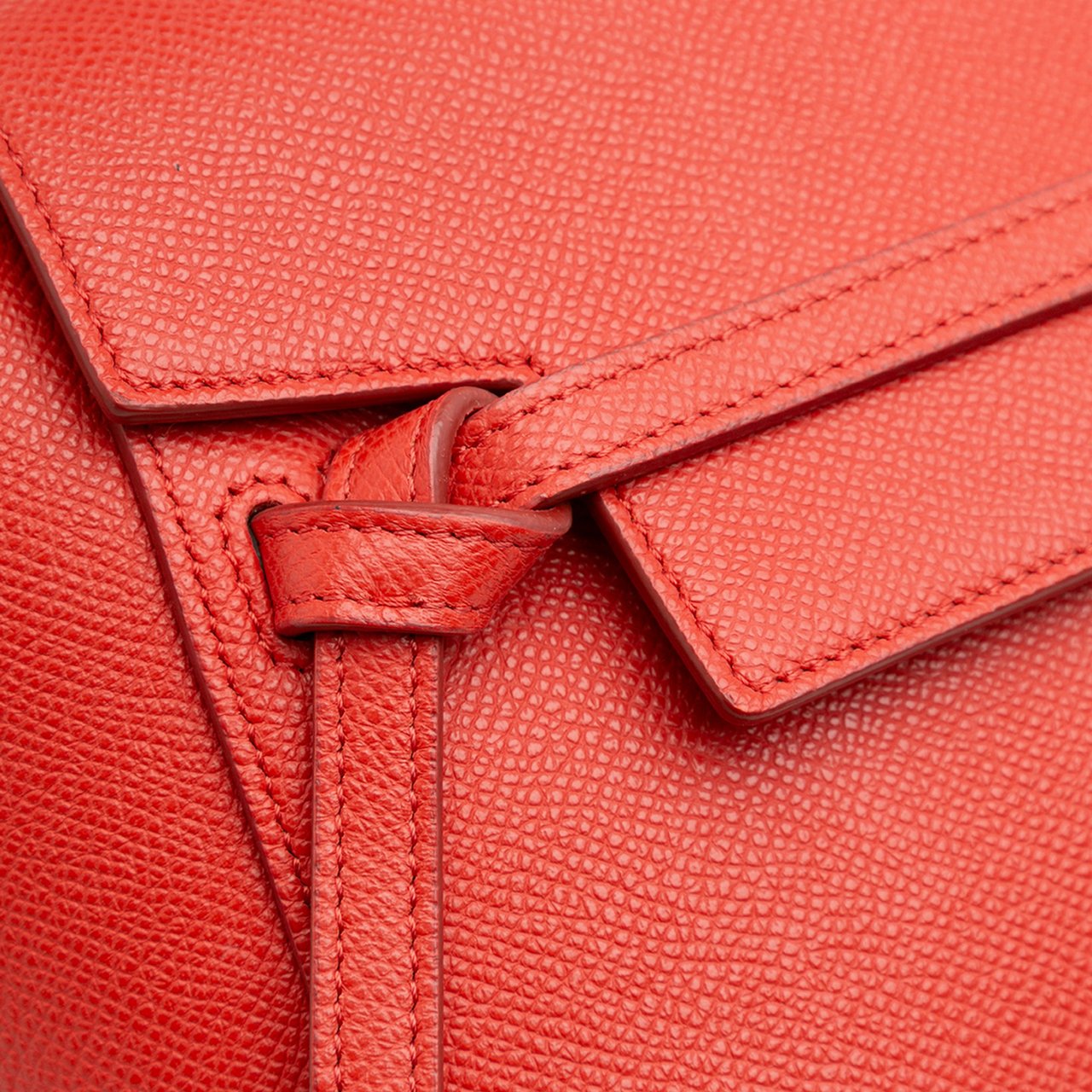 Celine Nano Grained Calfskin Belt Bag Rood